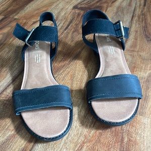 TOMS black sandals